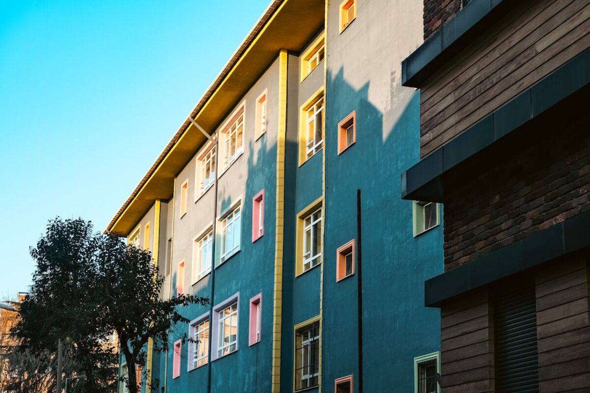 Modern apartment buildings in Turkey representing VAT exemption property investment