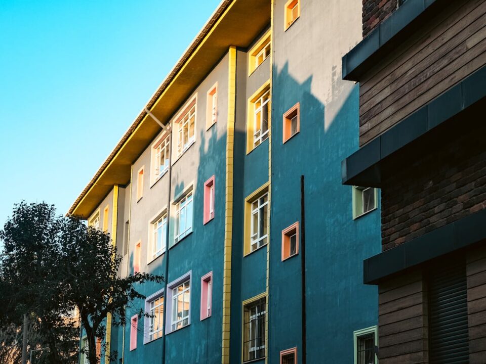 Modern apartment buildings in Turkey representing VAT exemption property investment