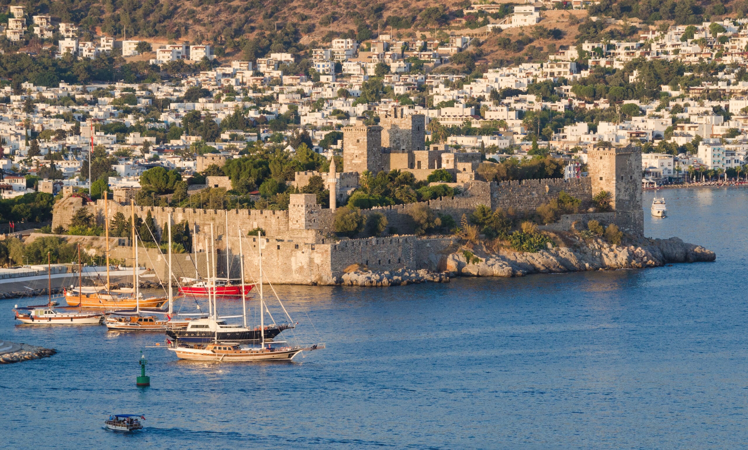 Bodrum property investment - Bodrum Castle and marina view