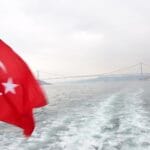 Turkish citizenship valuation report - Turkish flag over the Bosphorus