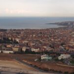 property investment in Küçükçekmece - aerial view of the district and lake