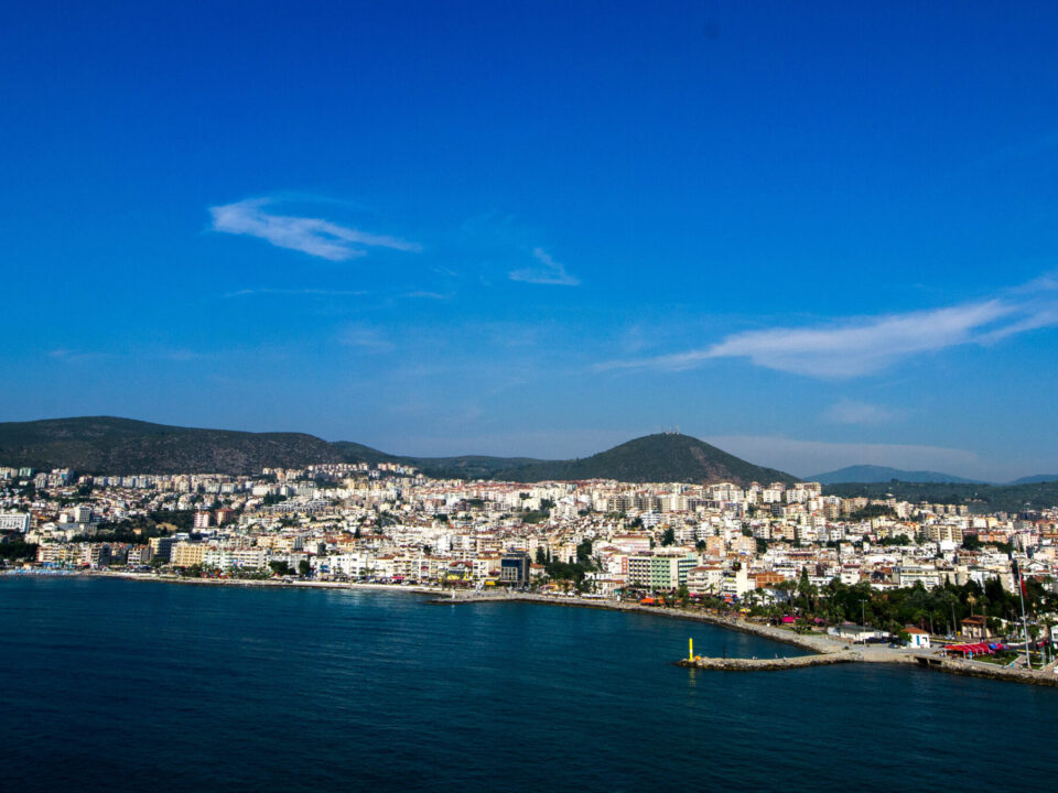 Kusadasi property investment - overlook of the Aegean coast and town