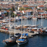 Property investment in Marmaris - aerial view of Marmaris harbour