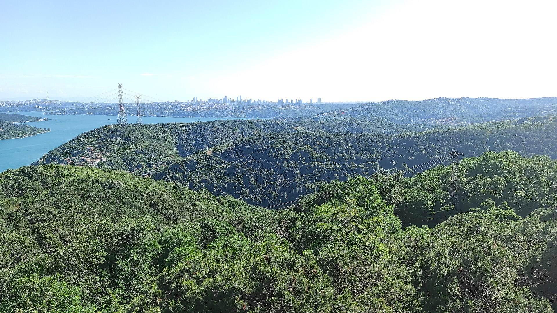 Sariyer property investment - Bosphorus and forest view in Sariyer
